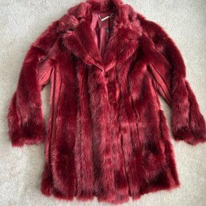 Red Faux Fur Jacket